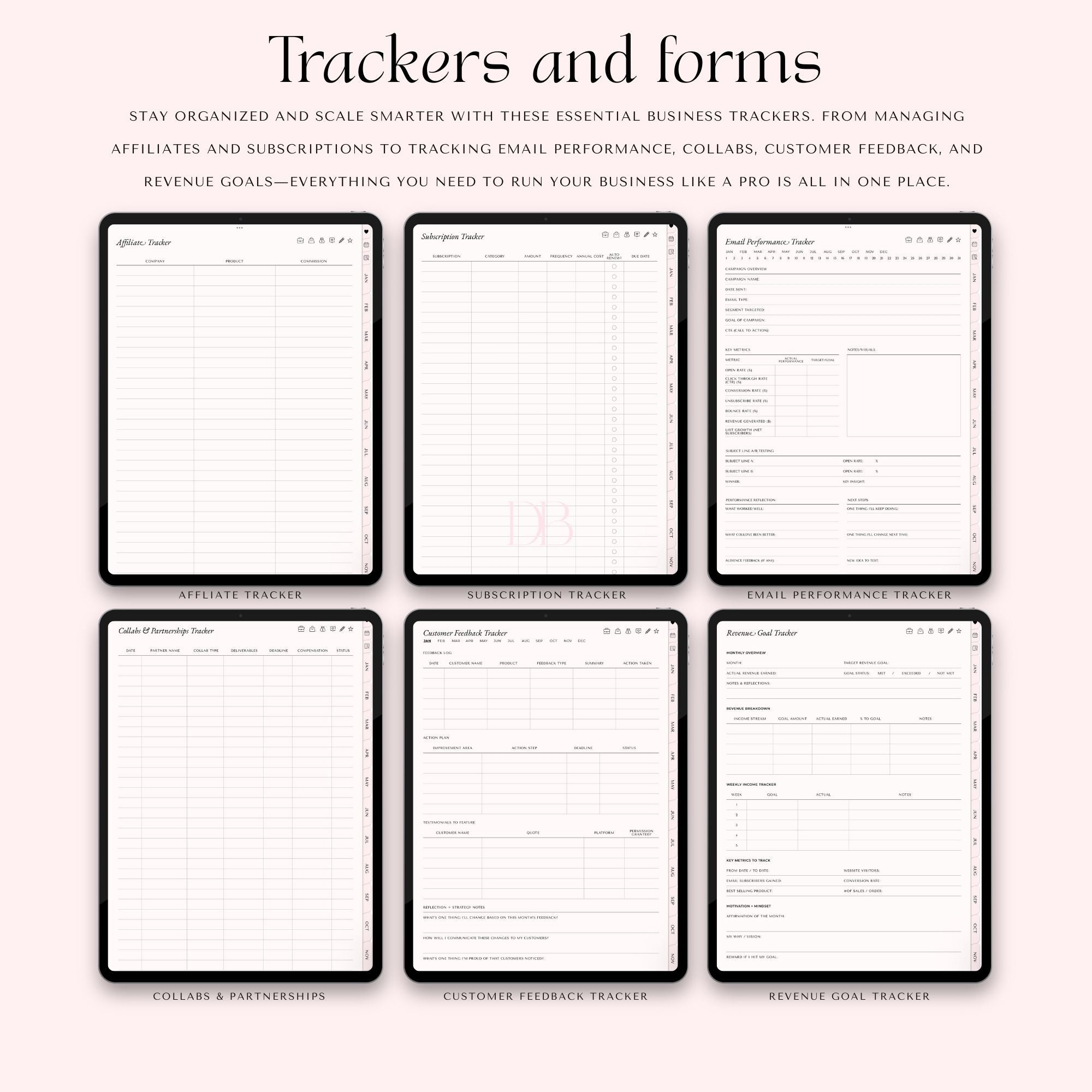 Rich Girl Business Planner – Digital Planner for Women Entrepreneurs, Boss Babe Planner, GoodNotes & iPad Compatible