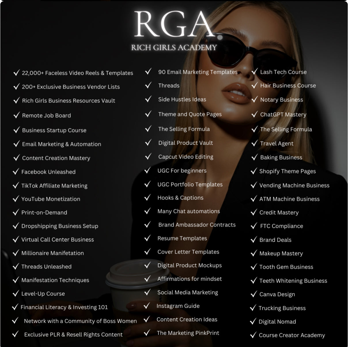 Rich Girl Academy (Digital Marketing Course + Community) - With Resell Rights