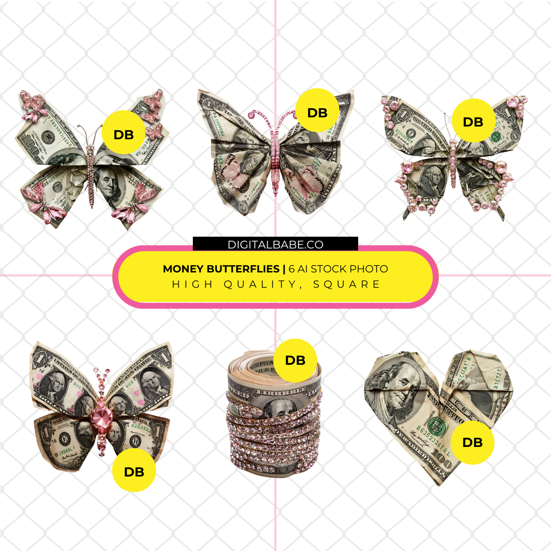 Elements | CLIP ART | MONEY BUTTERFLIES