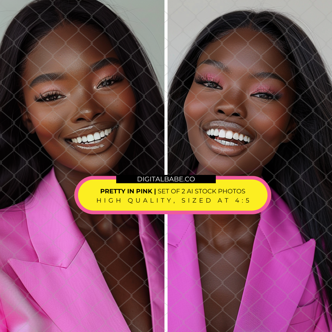 STOCK PHOTOS - PRETTY IN PINK (SET OF 2)